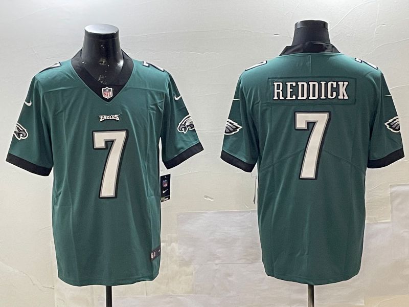 Men Philadelphia Eagles #7 Reddick Green 2025 Nike Vapor Limited NFL Jersey style 1